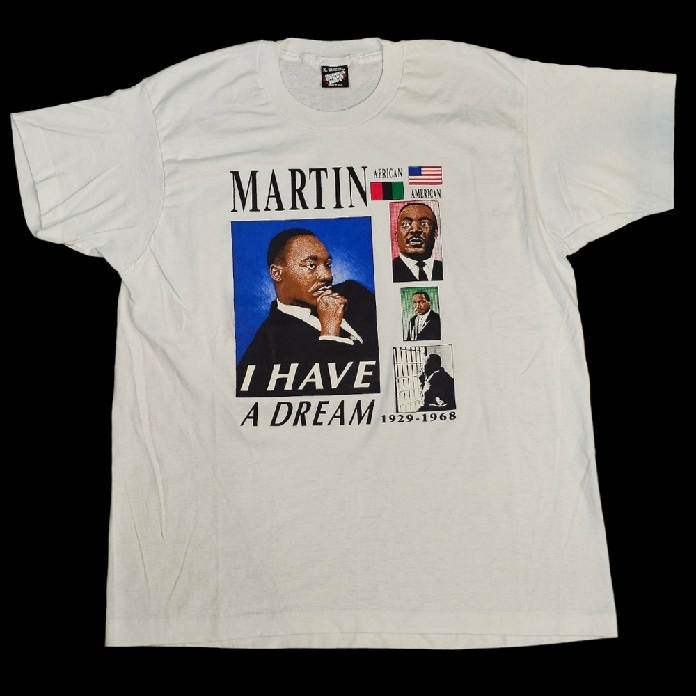 Vintage Martin Luther King Jr. I HAVE A DREAM Shirt XL MLK Single Stitched USA‎